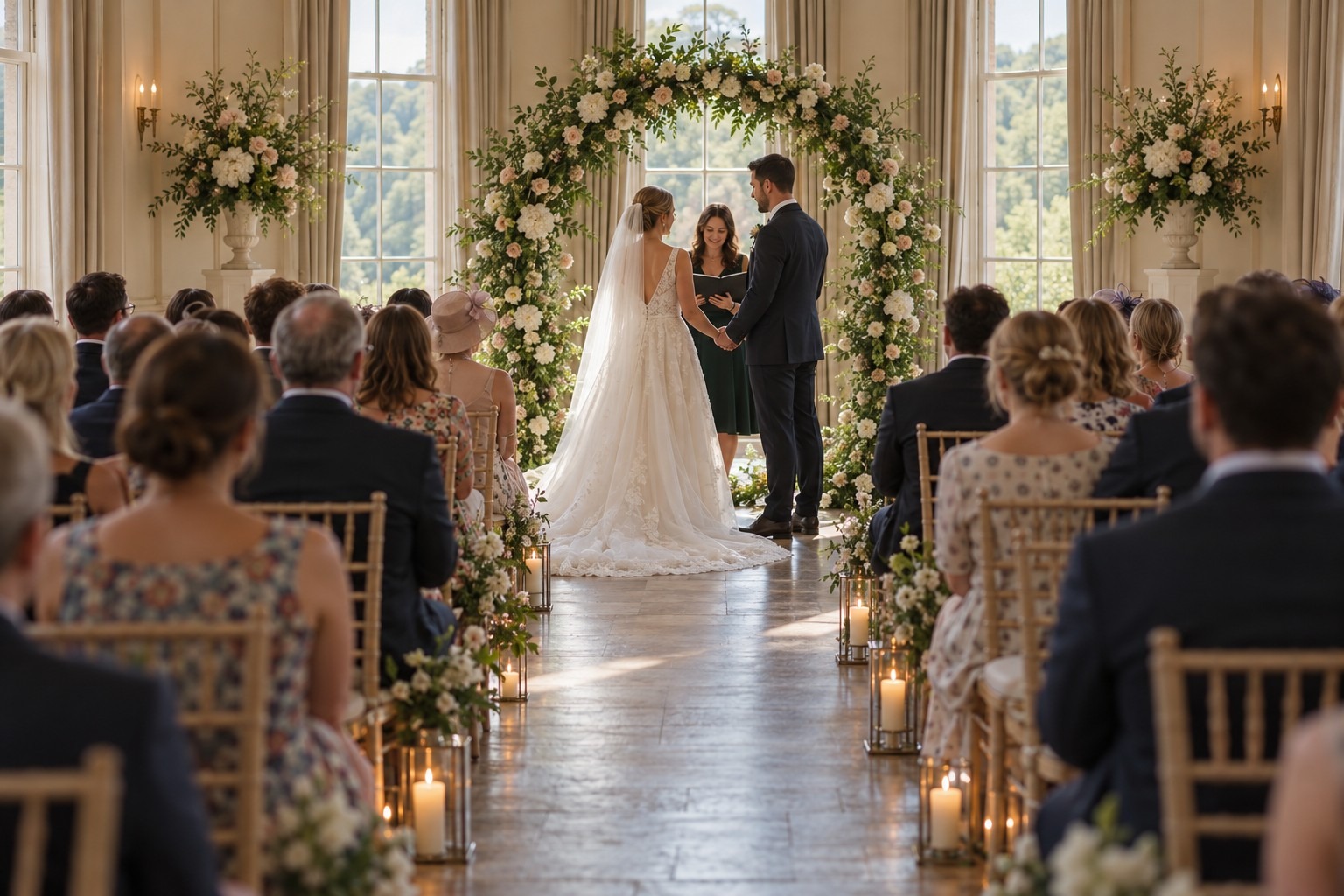 Illustrative wedding ceremony